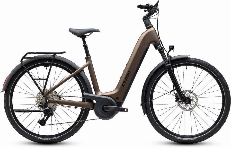 Cube Touring Hybrid Pro 800 Wh E-Bike Easy Entry 28" metallicumbra´n´black