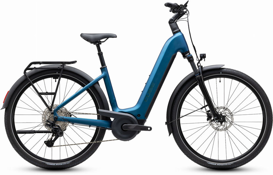 Cube Touring Hybrid Pro 800 Wh E-Bike Easy Entry 28" electricblue´n´prizm