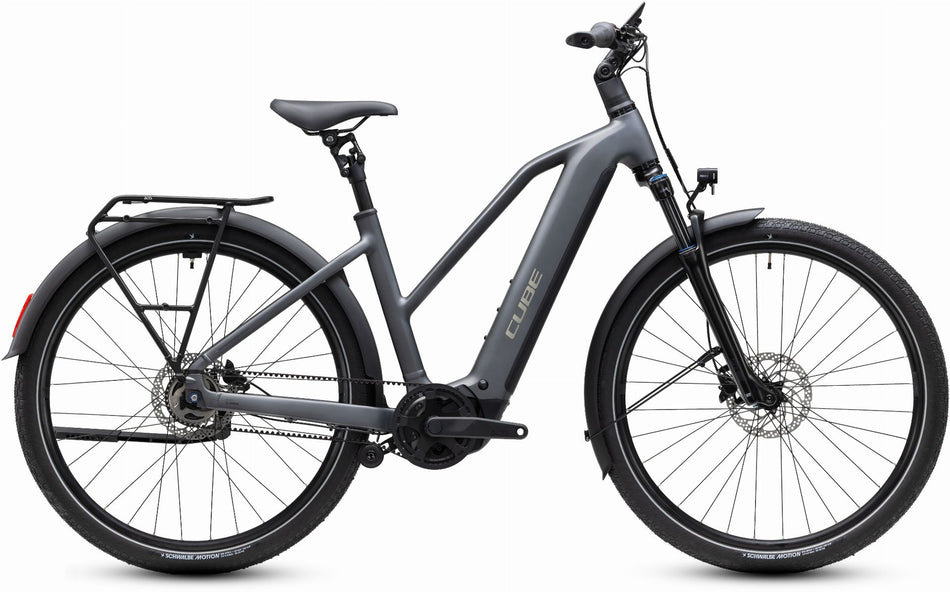 Cube Touring Hybrid Deluxe SLX 800 Wh E-Bike Trapeze 28" slabgrey´n´chrome