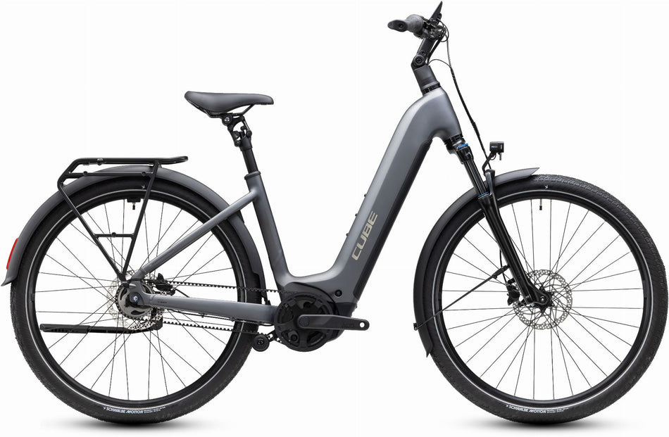 Cube Touring Hybrid Deluxe SLX 800 Wh E-Bike Easy Entry 28" slabgrey´n´chrome