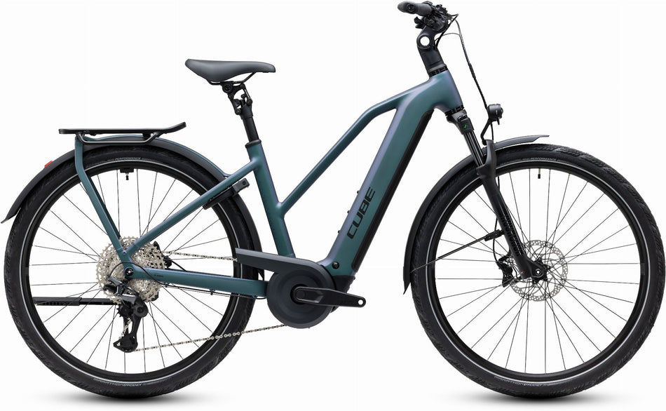 Cube Kathmandu Hybrid Pro 800 Wh E-Bike Trapeze 28" smaragdgrey´n´black