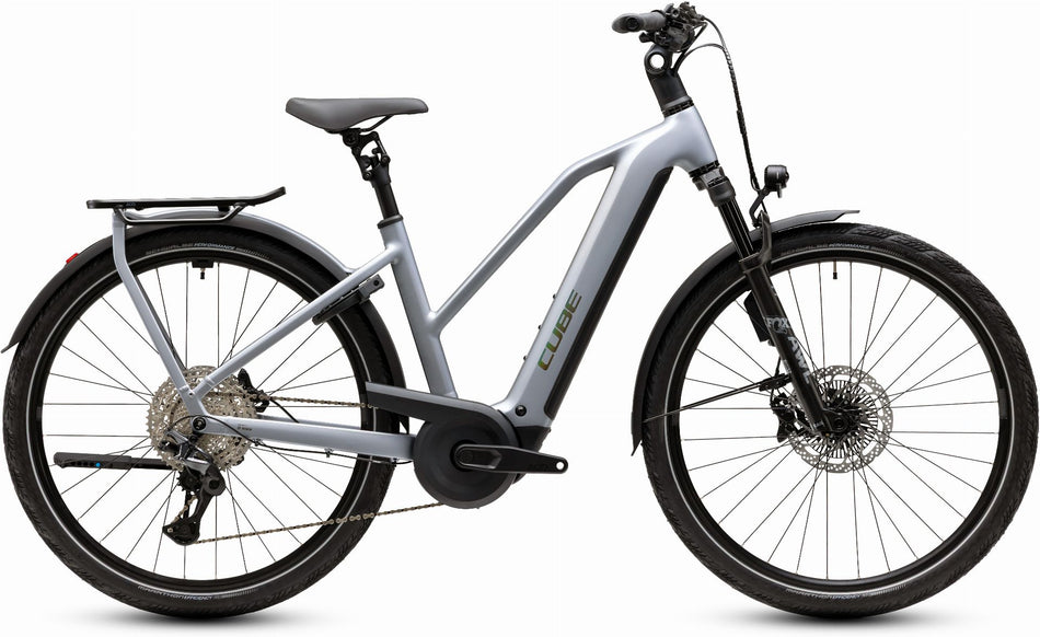 Cube Kathmandu Hybrid EXC 800 Wh E-Bike Trapeze 28" slategrey´n´chrome