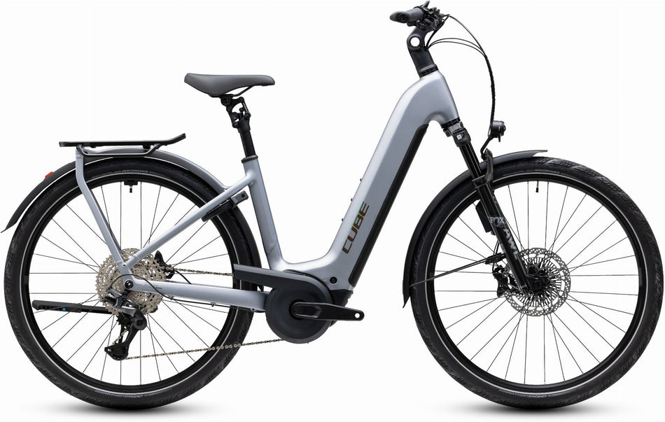 Cube Kathmandu Hybrid EXC 800 Wh E-Bike Easy Entry 28" slategrey´n´chrome