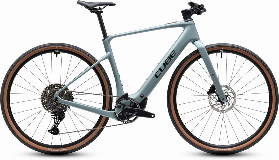 Cube Nulane Hybrid C:62 Race 400X Wh E-Gravel Rad Diamant 28" seagrey´n´black