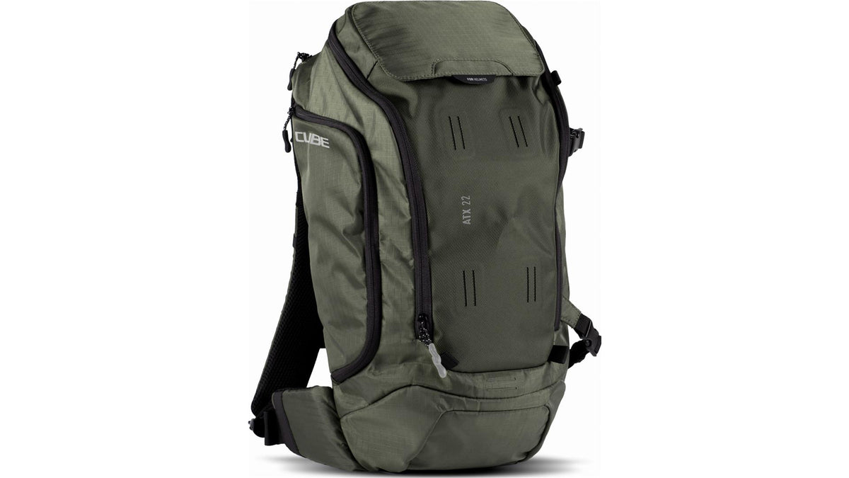 cube mountainbike rucksack Cube Rucksack ATX TM reed green 22 L – Biketech24