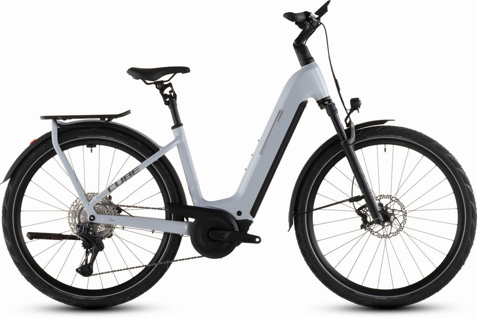 Cube Kathmandu Hybrid SLX 800 Wh E-Bike Easy Entry 28" foggrey´n´grey