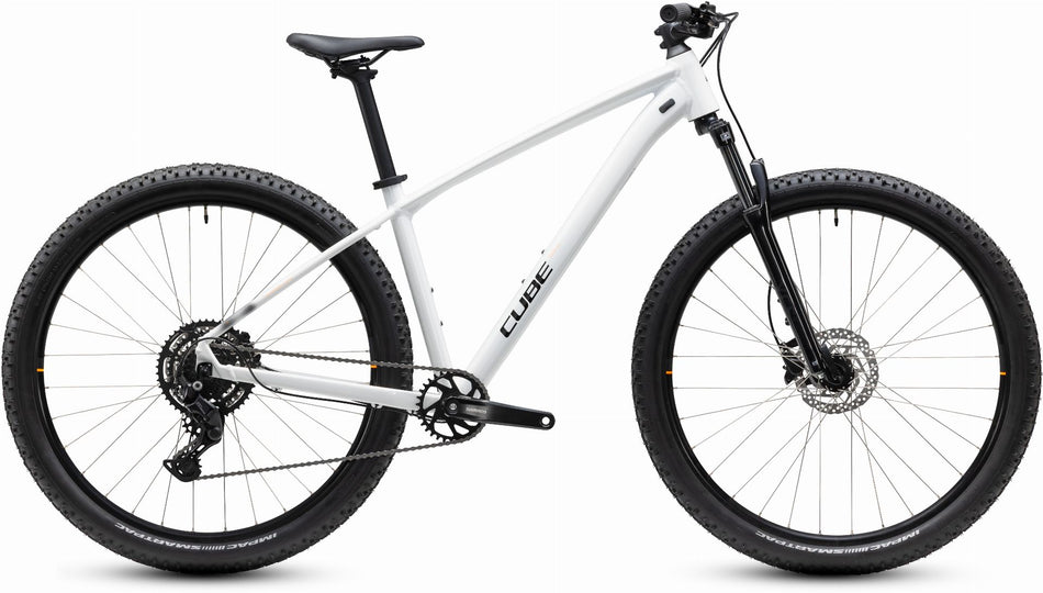 Cube Aim One MTB-Hardtail Diamant metallicwhite´n´black