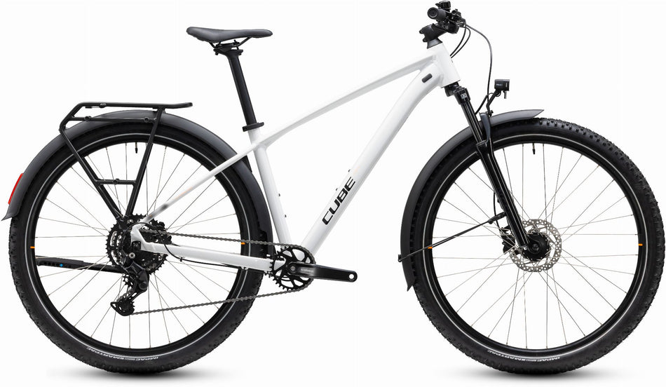 Cube Aim One FE MTB-Hardtail Diamant metallicwhite´n´black