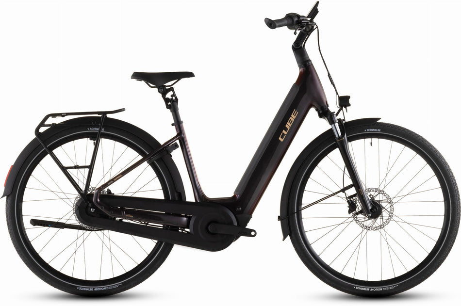 Cube Supreme Hybrid Comfort Pro 600 Wh E-Bike Easy Entry solareclipse´n´gold