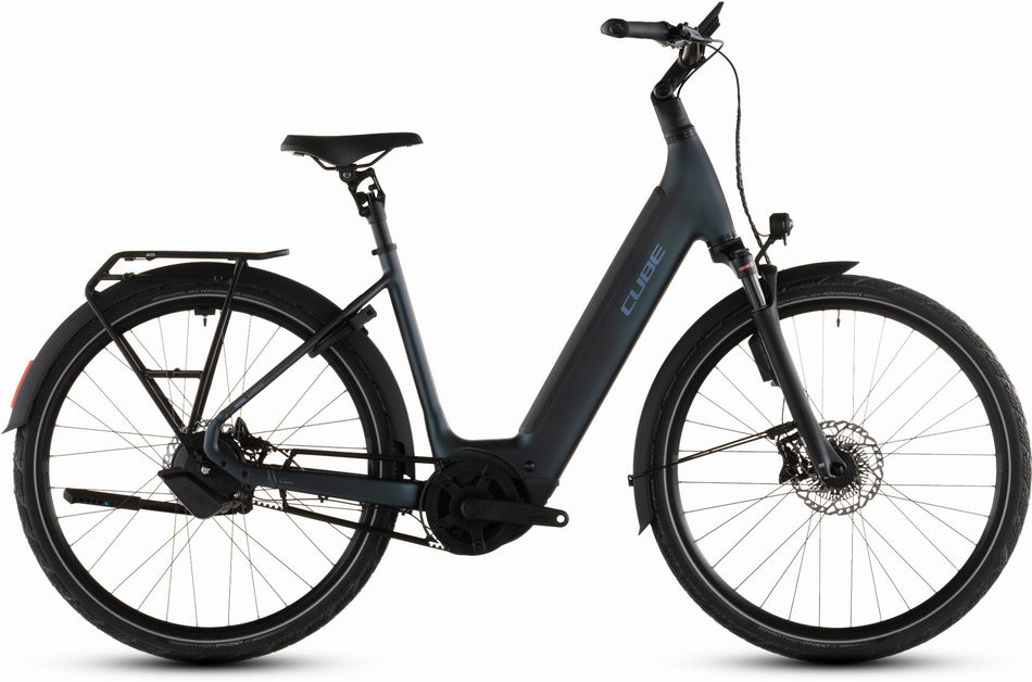 Cube Supreme Hybrid Deluxe SLT ABS 600 Wh E-Bike Easy Entry metalblue´n´reflex