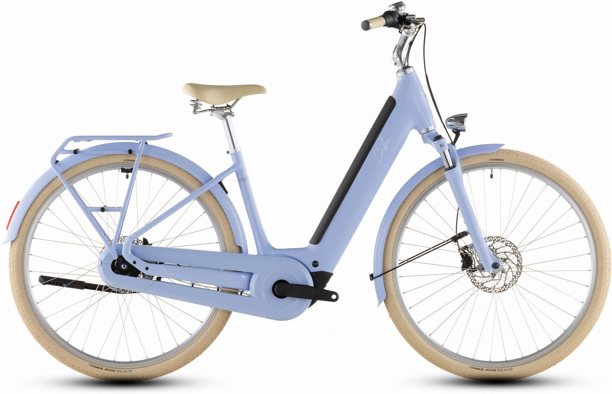 Cube Aruba Hybrid 600 Wh E-Bike Easy Entry blueblossom´n´creme