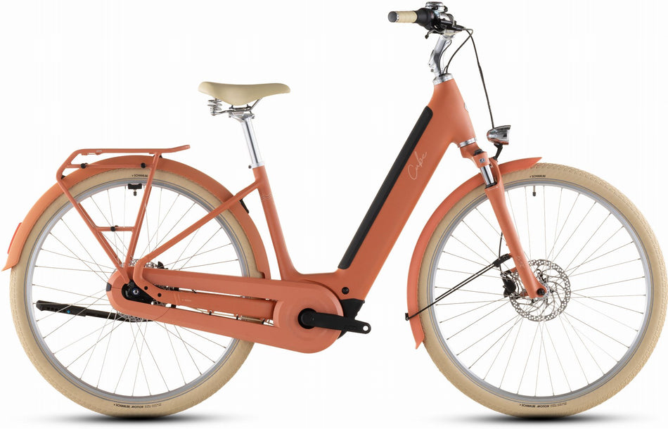 Cube Aruba Hybrid 600 Wh E-Bike Easy Entry papaya´n´creme