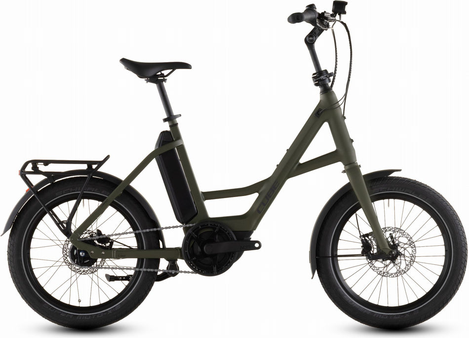 Cube Compact Hybrid Comfort 545 Wh E-Kompaktrad 20" reedgreen´n´reflex one size