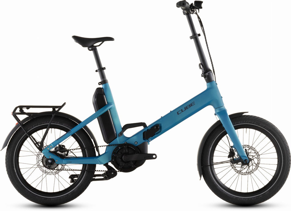 Cube Fold Hybrid Comfort 545 Wh E-Klapprad 20" azure´n´reflex one size