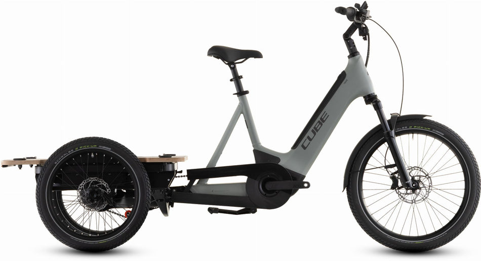 Cube Trike Flatbed Hybrid 750 Wh E-Lastenrad 24" swampgrey´n´reflex one size