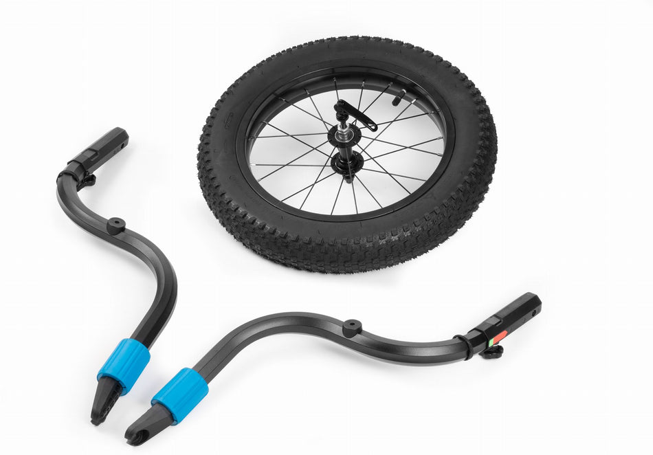 Cube Fat Wheel Jogger Kit für Kinder Fahrradanhänger Double black