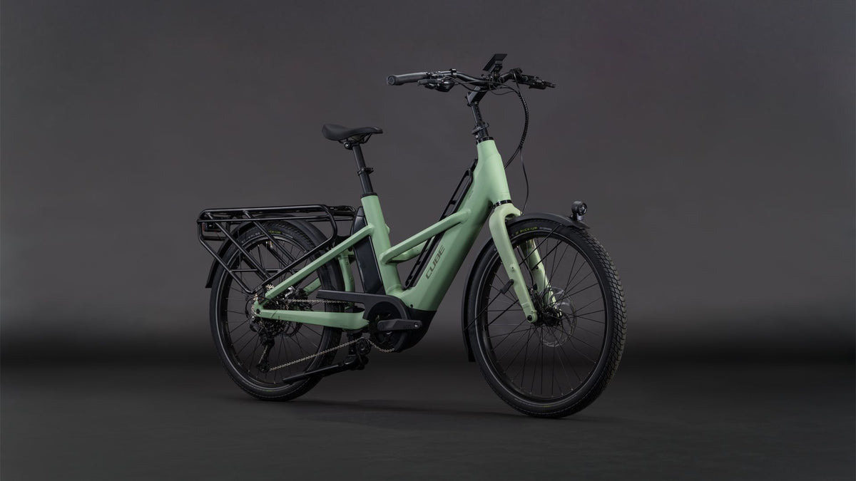 lasten e bike cube Cube Longtail Hybrid 800 Wh E-Lastenrad 26" pea´n´reflex one size – Biketech24