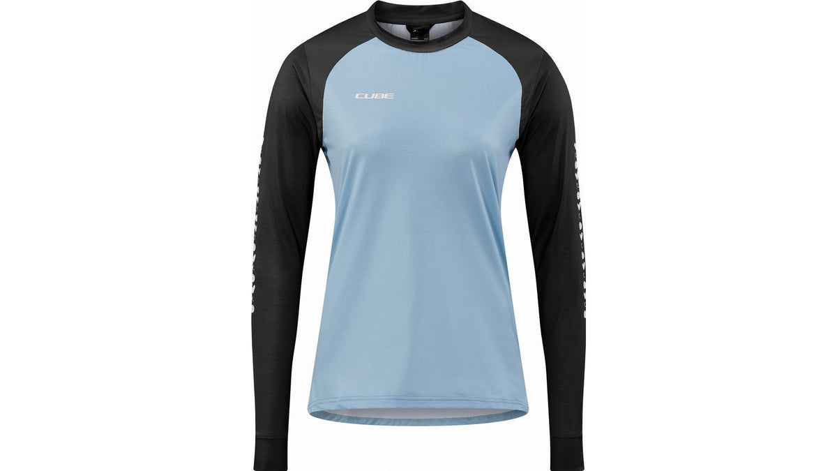 Cube ATX WS Rundhalstrikot Langarm blue ́n ́black - M (38)