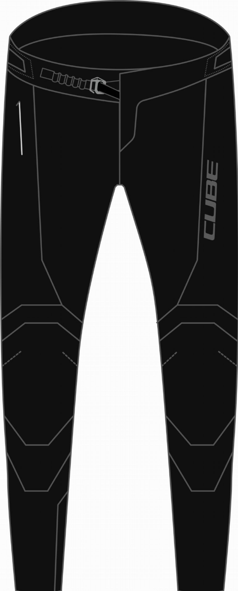 Cube Vertex Pants DH black - M