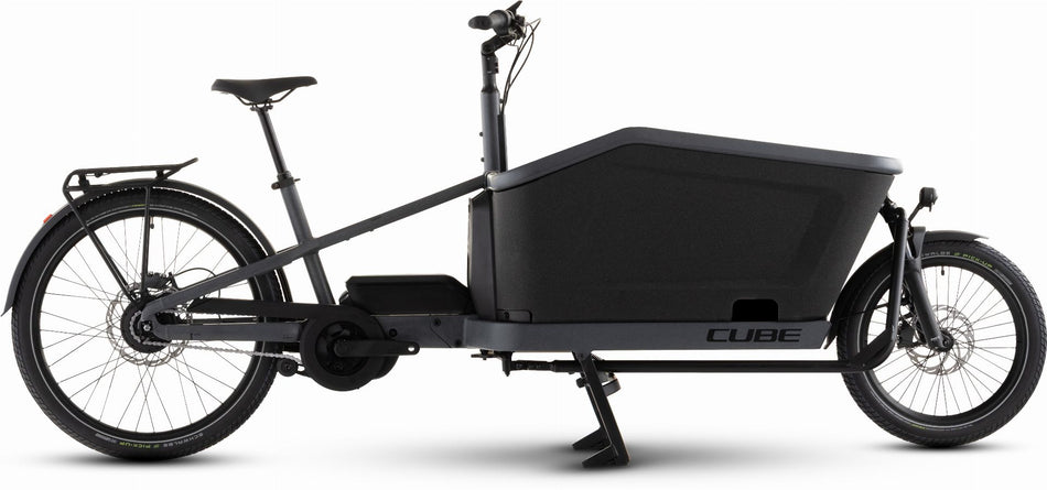 Cube Cargo Hybrid SLX 800 Wh E-Lastenrad 26"/20" stonegrit´n´black one size