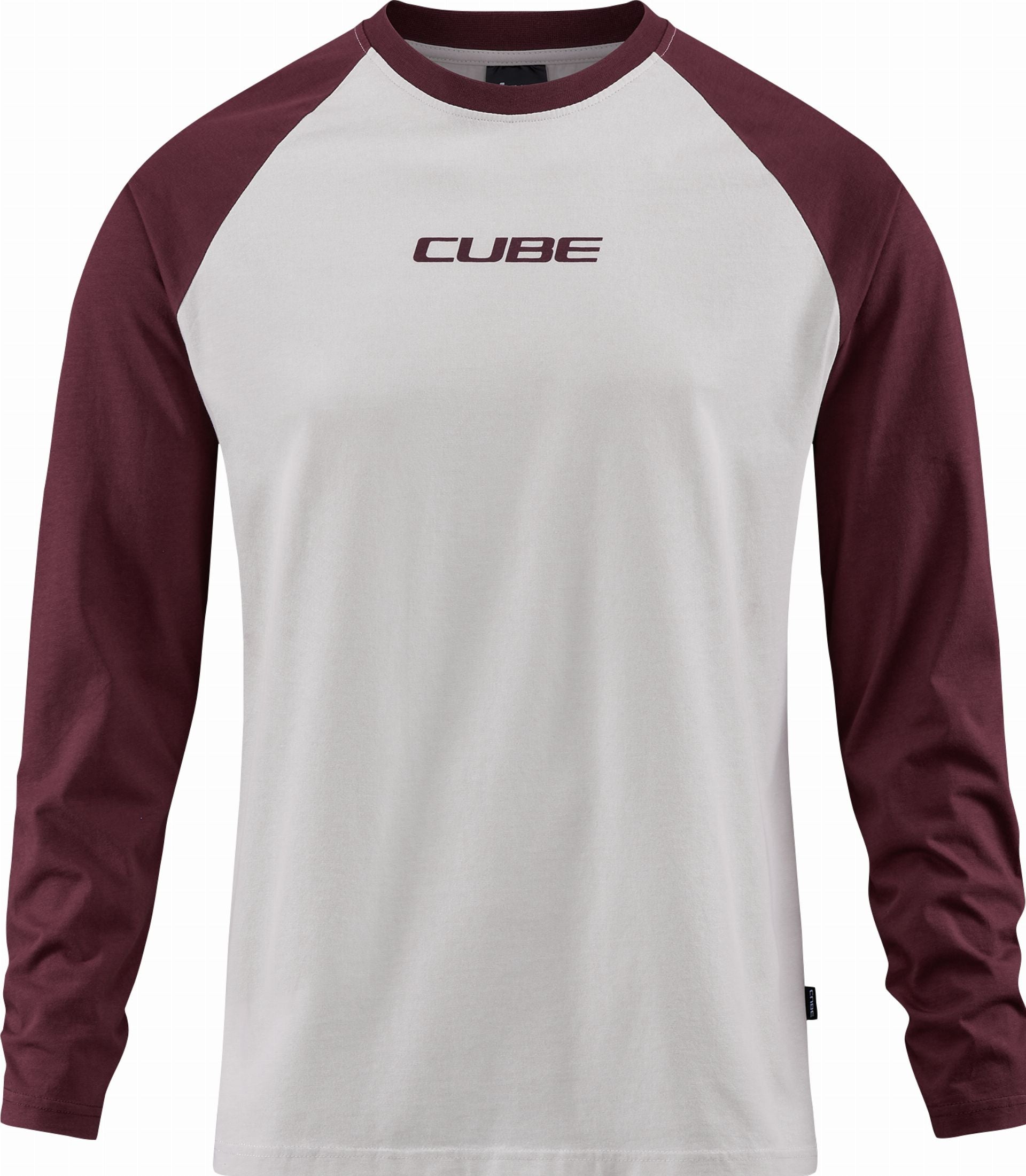 Cube Organic Longsleeve beige ́n ́red - M
