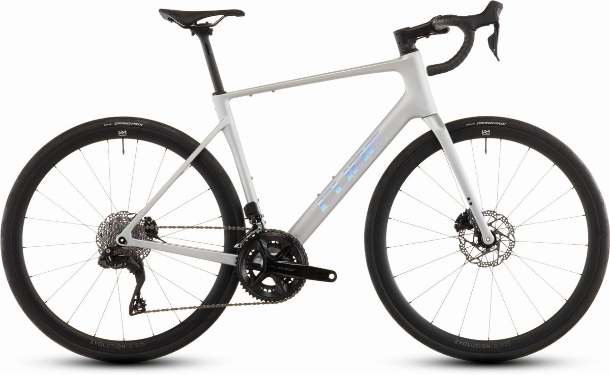 edelstein rennrad Cube Attain C:62 SLX Rennrad Diamant 28" sleekgrey´n´prism – Biketech24