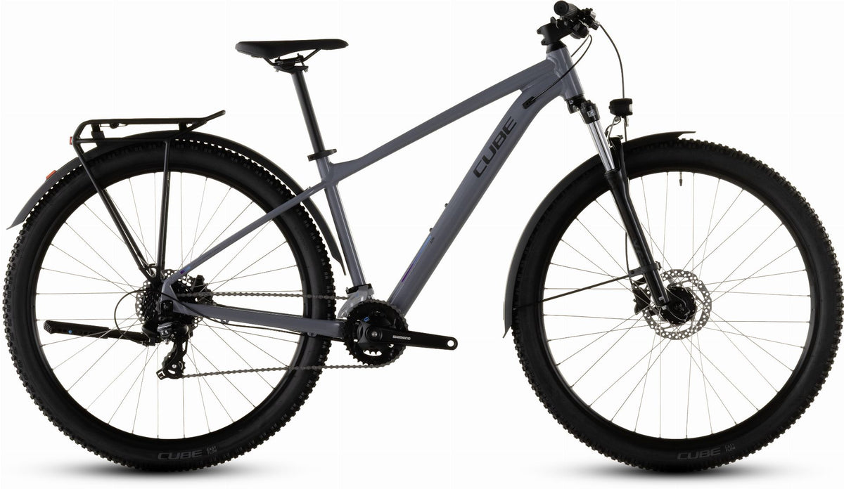 mountainbike cube schwarz Cube Aim One FE MTB-Hardtail Diamant smoke´n´black – Biketech24