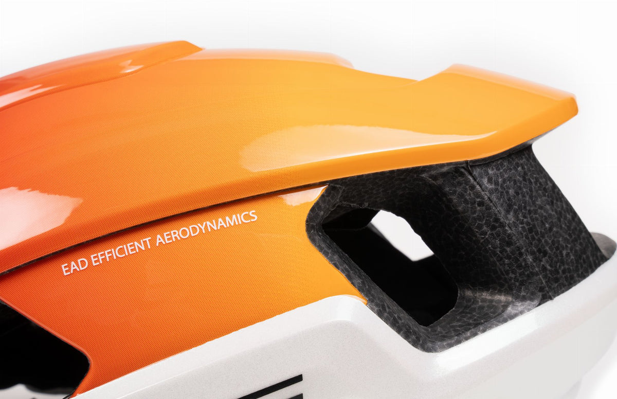 fahrradhelm weiß orange Cube Heron Teamline Rennrad-Helm white'n'orange – Biketech24