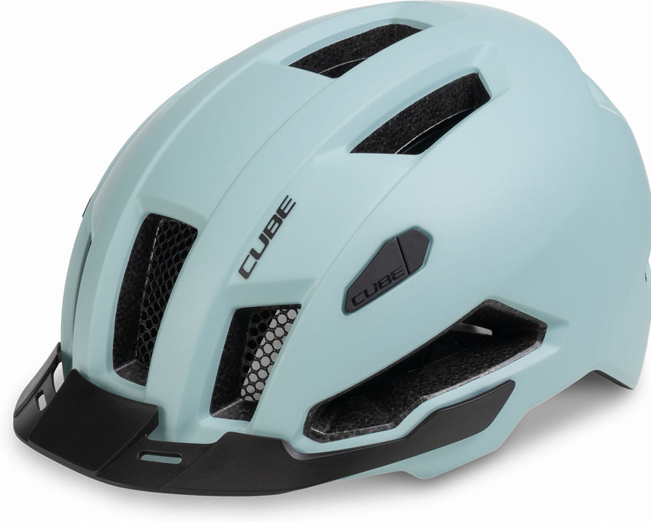 Cube Evoy Hybrid Helm skylight blue