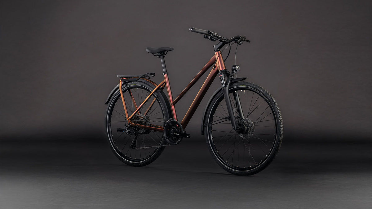 trekkingrad cube oder ktm Cube Kathmandu Pro Trekkingrad Trapeze 28" sunglow´n´prizm – Biketech24