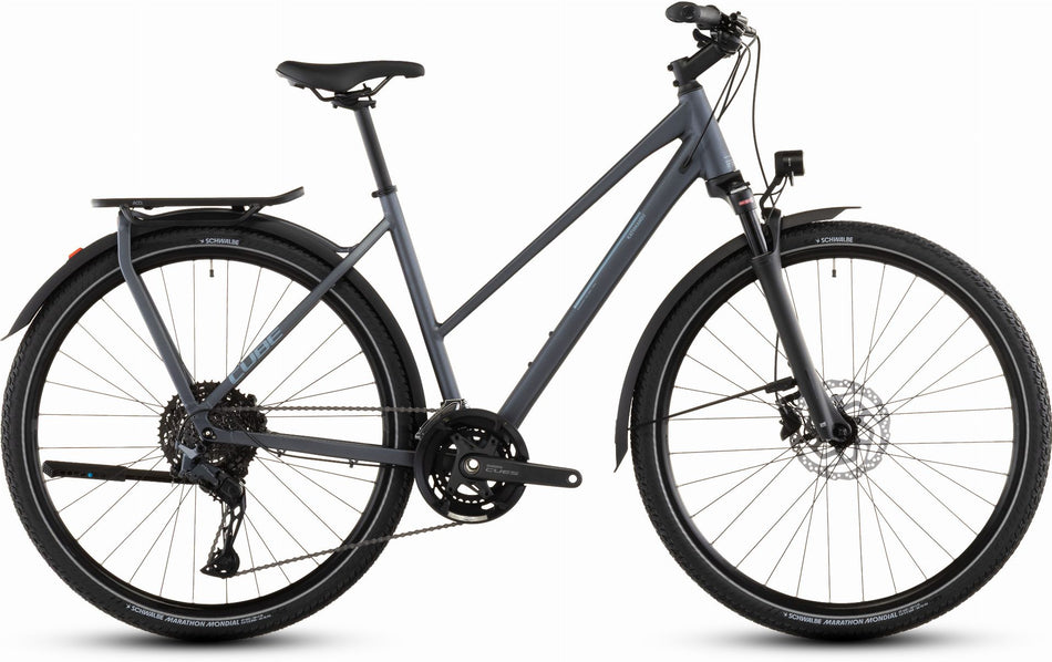 Cube Kathmandu EXC Trekkingrad Trapeze 28" metallicgrey´n´chrome