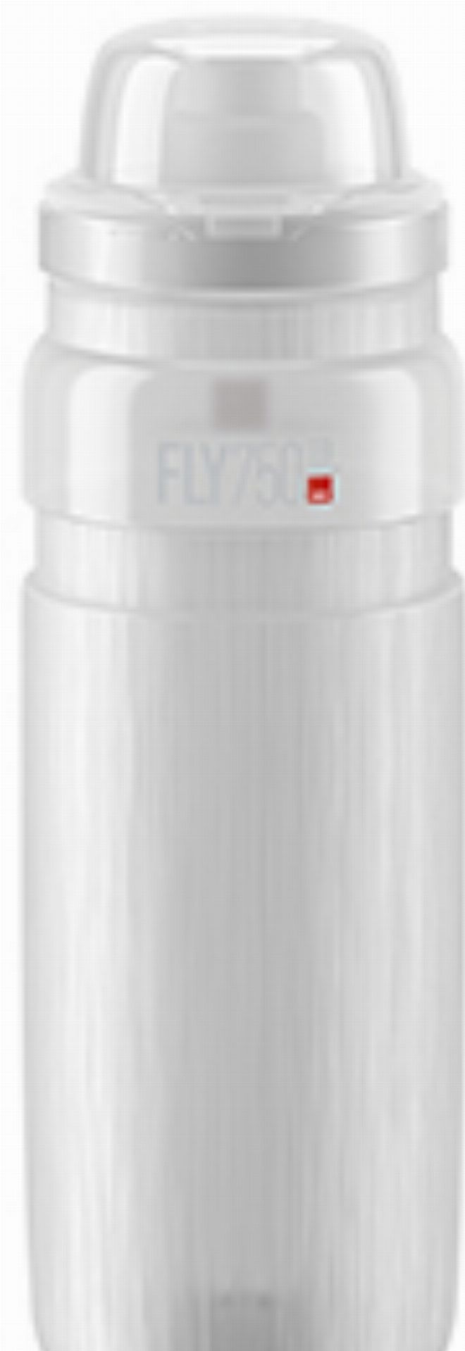 Elite Fly Tex MTB Trinkflasche clear/grau