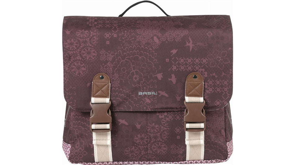 Basil Bohème Mik Hinterradtasche fig rot 35 L