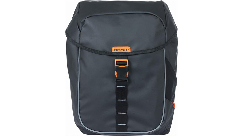 Basil Miles Tarpaulin Mik Hinterradtasche schwarz orange 34 L