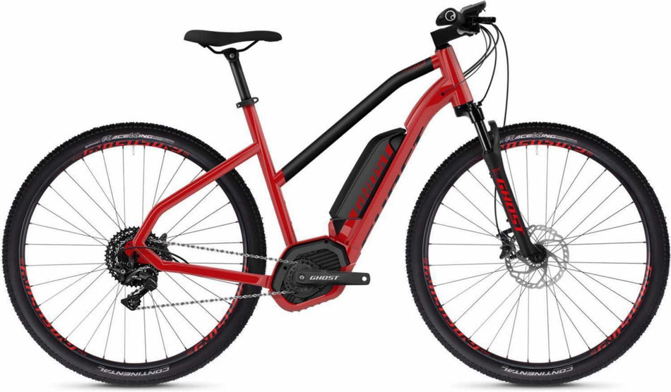 Ghost Hybride Square Cross B4.9 AL W E-Bike Trapez 29" riot red/jet black