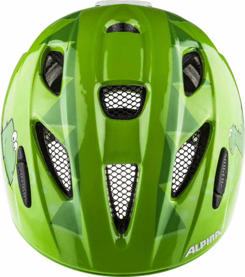 Alpina Ximo Flash Kinder-Helm Green Dino gloss