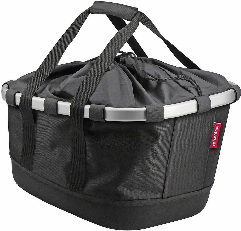 Klickfix Reisenthel Bikebasket GT Gepäckträgertasche mit Aluminumrahmen für Racktime Schwarz