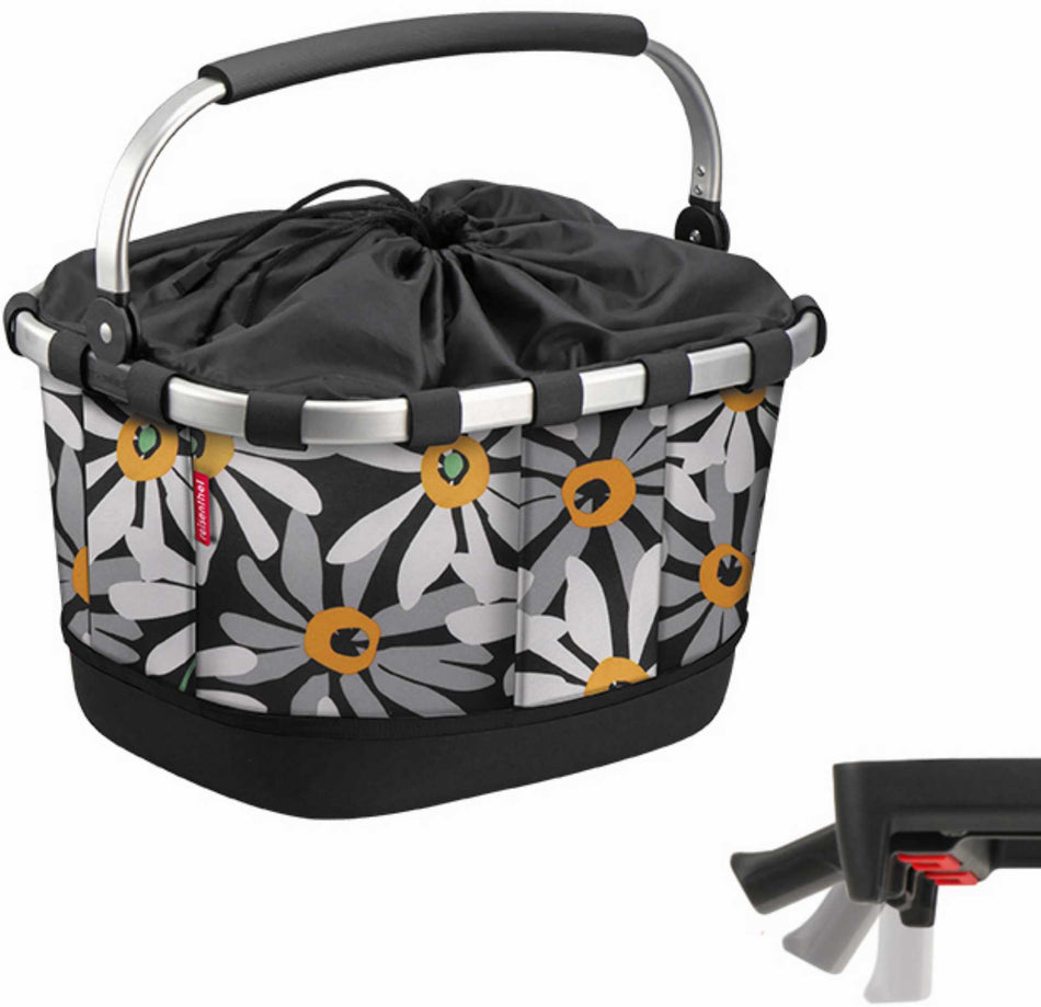 Klickfix Reisenthel Carrybag GT Gepäckträgertasche mit Aluminumrahmen Uniklip Margerite