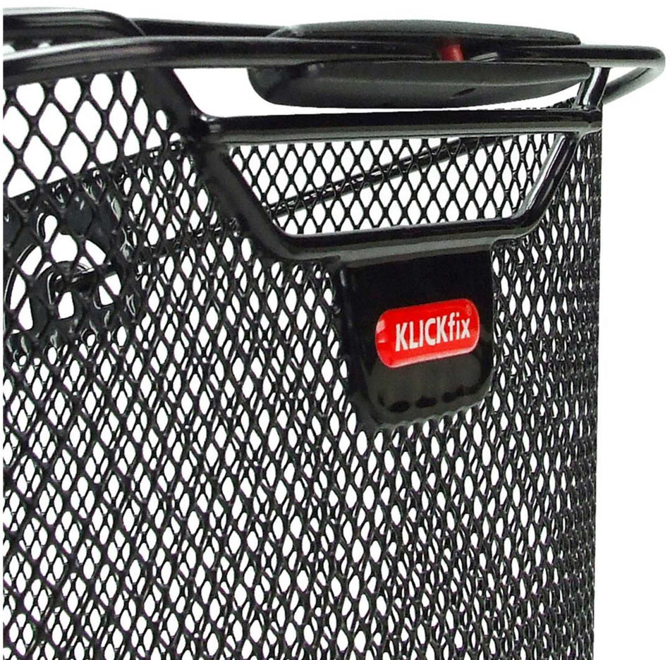 B-Ware - KLICKfix Citymax Hinterradkorb für Racktime schwarz fein (Gebrauchtware)
