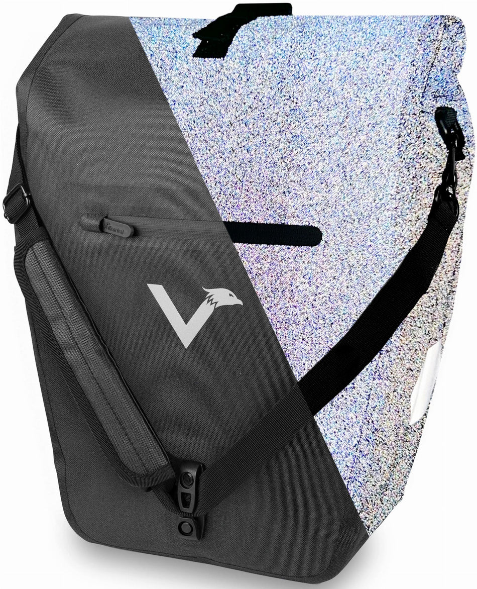 Valkental Bike Bag Urban Praktische 2in1 Gepäckträgertasche im urbanen Look 22 L inkl. Umhängegurt