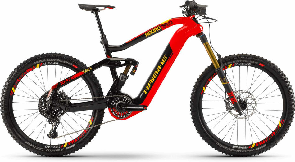 Haibike XDURO NDURO 10.0 E-Bike 27,5" Rot/Carbon/Gelb
