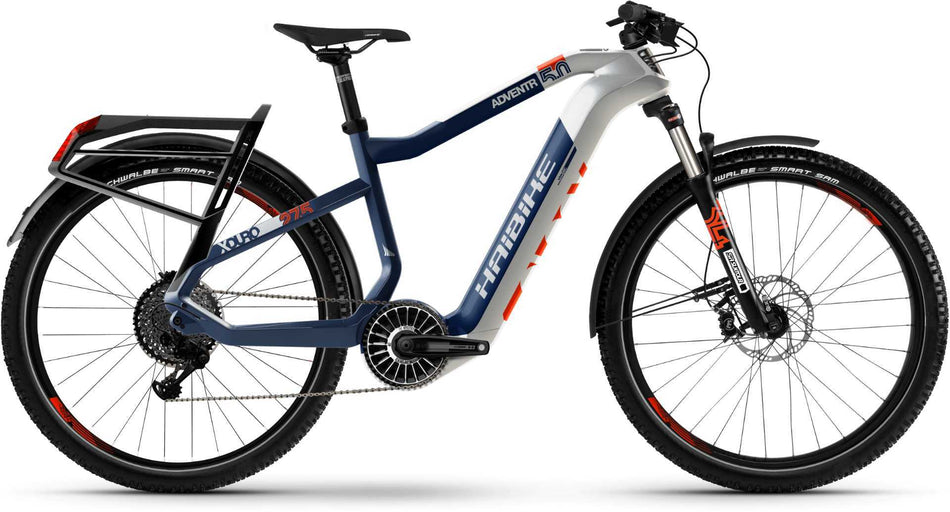 Haibike XDURO Adventr 5.0 E-Bike 27,5" Weiß/Blau/Orange