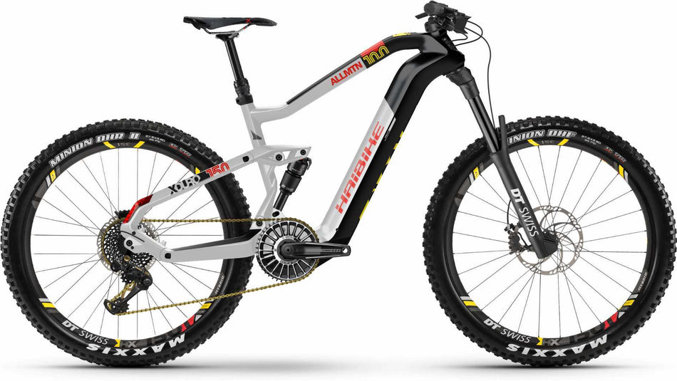 Haibike XDURO AllMtn 10.0 E-Bike 29" Carbon/Silber/Rot matt