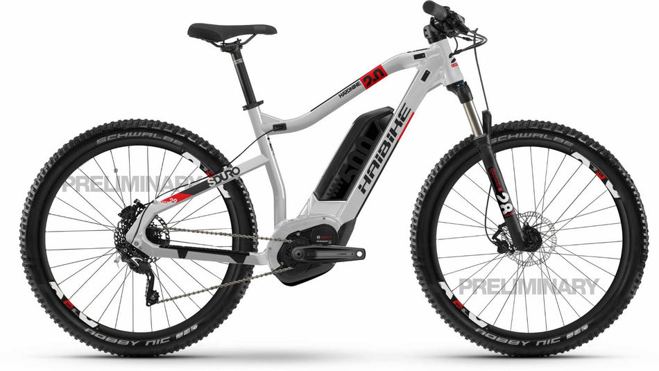 Haibike SDURO HardNine 2.0 E-Bike 29" Silber/Rot/Schwarz