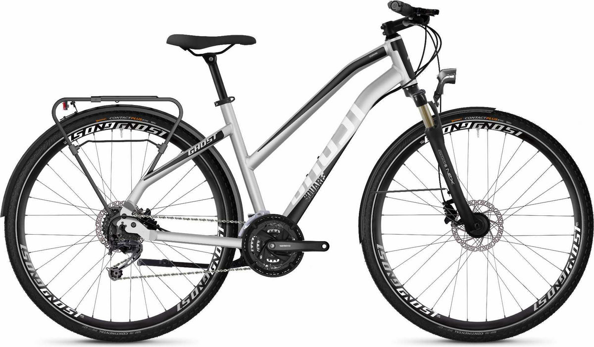 Ghost Square Trekking 4.8 AL W Trekkingrad 28" iridium silver / jet black / star white - M