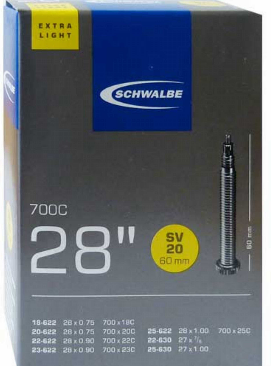 Schwalbe Nr. 20 Extralight Schlauch 28''