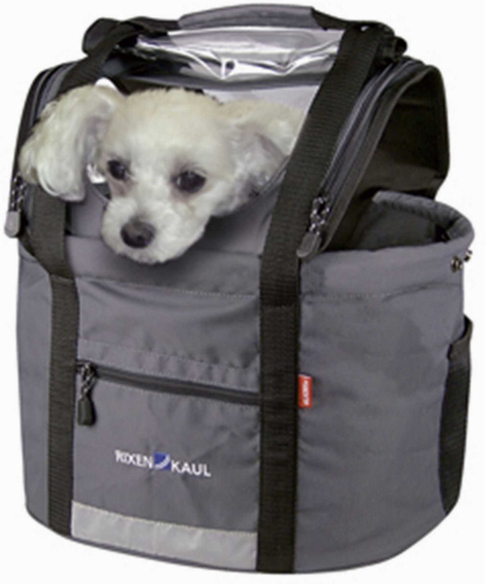 Klickfix Doggy Lenkertasche grau/schwarz – Biketech24