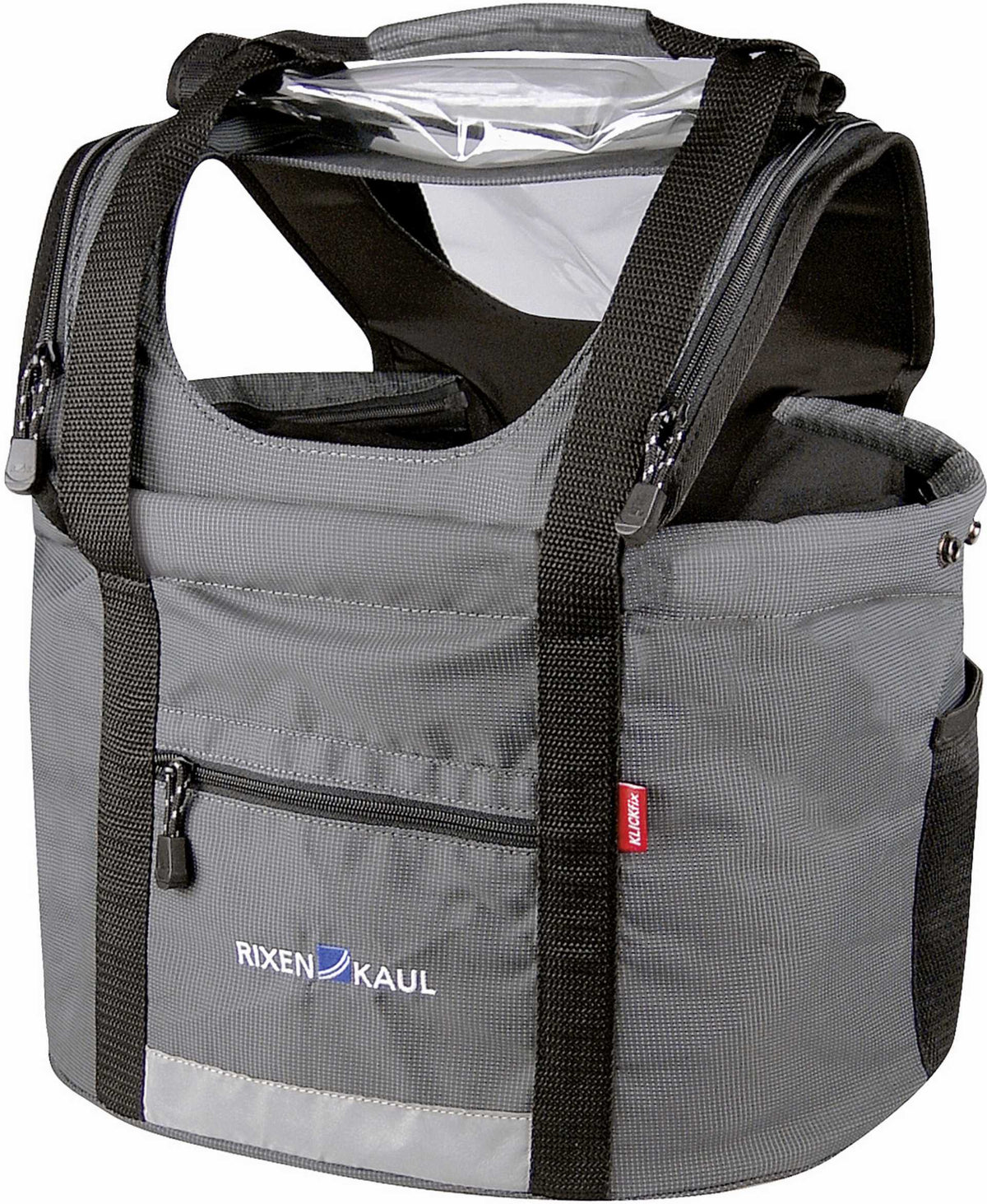 lenkertasche hund Klickfix Doggy Lenkertasche grau/schwarz – Biketech24