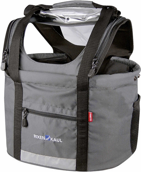 Klickfix Doggy Lenkertasche grau/schwarz – Biketech24