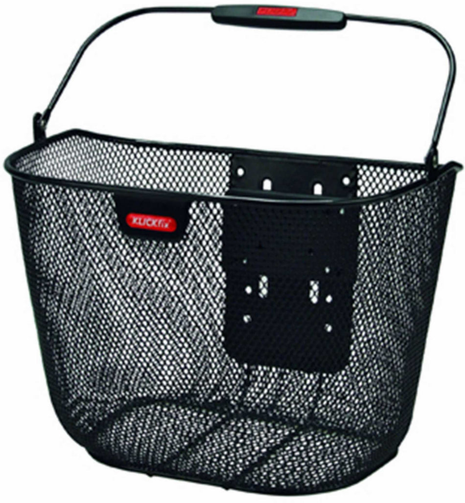 KLICKfix Uni Korb Plus Vorderradkorb engmaschig schwarz